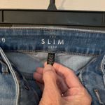 White House | Black Market The Slim Crop medium wash mid-rise beaded jeans. Size 0 Photo 6