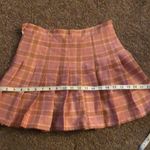 Pink plaid pleated high waist school girl skirt size small Photo 11