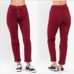 Judy Blue  Scarlet High Waist Pull‎ On Double Cuff Jogger Size 28 Photo 1