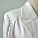 Anthropologie Maeve Linen Cropped Blazer Double Breasted Jacket Button White S Photo 9