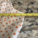 Anthropologie  Moulinette Soeurs Size 8 Silk Orange Polka Dot Fit & Flare Dress Photo 11