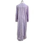 Vintage Flannel Nightgown by Saybury Purple Check Size L Photo 6