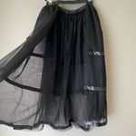 Gothic sz S black sheer half train skirt Photo 1