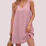 NWT Pink Sleeveless V Neck Swim Cover Up Photo 2