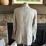 Eileen Fisher  Gray Blazer Lightweight Linen-Blend Photo 1