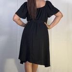 Black Midi Sundress with Puff Cap Sleeves Size undefined Photo 6