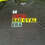 On Fire “In my bad gyal era” Black Cotton T-Shirt/ Caribbean shirt/Trinidad shirt Photo 1
