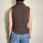 Vintage Brown 100% Cotton Cottagecore Cropped Shrug Size M Size M Photo 1