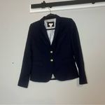J.Crew Schoolboy Navy Blue Wool Blend Blazer Gold Buttons Size 2 Preppy Photo 1