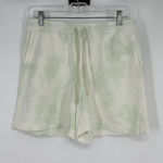 J Jill Jjill Fit Sweat Shorts‎ Fleece Tie Dye 5" 5 Inch Inseam Colorful Small Green Photo 0