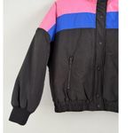 American Eagle  Retro Colorblock Full Zip Jacket Women’s Puffer Coat Size Small Photo 5