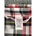 Victoria's Secret Victoria’s Secret Sleep Shirt Women Medium Plaid‎ Button Up Pajama Top Photo 4