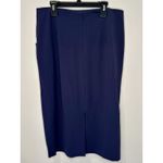 MM.LaFleur M.M. Lafleur A-Line Skirt Blue Slouchy Pockets Pleats Size 8 EUC!!! Photo 1
