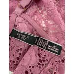Victoria's Secret Victoria’s Secret Floral Lace Longline Strappy Back Bralette Blush Pink Large Photo 4