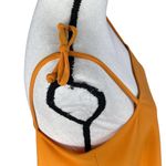 Bar III X-Small Cropped Top Tie Spaghetti Straps Stretch Square Neck Dark Yellow Photo 2