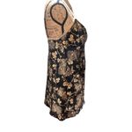 Victoria's Secret Victoria’s Secret Front Tie Spaghetti Strap Black Floral Baby Doll Cami  Women M Photo 5