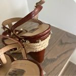 Valentino Garavani Valentino Leather T-Strap Rockstud Wedge Platform Ankle Strap Sandals in Brown Photo 3