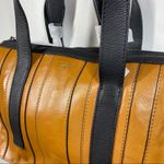 T Tahari Shopper Tote Shoulder Bag Leather Handbag Brown Purse Photo 2