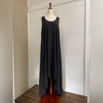 Athleta  Presidio Dress Travel Casual High-Low Sleeveless Racerback Black Size L Photo 4