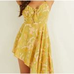 Guess Floral Y2 Asymmetrical Flowy Romper Milkmaid Flirty Summer Party Sz XL Photo 2