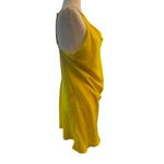 DANCE & MARVEL Lemon Yellow Slip Dress with Slight Cowl Neck in Sz Med Photo 1