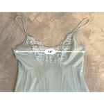 Vintage Old Hollywood Icy Baby Blue Lace Gown S Photo 5