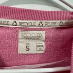 Pink Sweatshirt with Flower Embroidery Photo 2