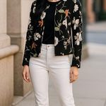 Simply Styled black floral blazer jacket. New Size M Photo 7