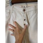 We The Free  Good Luck Barrel Jeans 32 Cream Mid Rise Button Fly Free People Photo 1