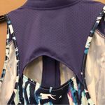 Slazenger Golf Sleeveless Quarter Zip Cutout Top Watercolor Tie Dye Purple S Photo 6