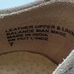 Anthropologie Seychelles Quake Beige Suede leather Ruffle Toe Slip On Sneakers Shoes size 7 Photo 8