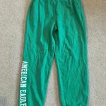 American Eagle NWT Green Highest Rise Fleece Heritage Boyfriend Jogger Size s Photo 2
