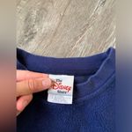 Disney VTG  Mickey Goofy Embroidered Sweatshirt Pullover Blue Graphic Size S M Photo 10