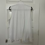 Quacker Factory  White French Terry Vest with Rhinestone Zipper Size L Photo 6