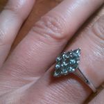 Malagasy Pine Apatite Sterling Silver Cluster Ring (Size 8) Photo 10