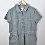 J.Crew  | Zip Front Cargo Chino Dress Army Olive Green Elastic Waist | Size 18 Photo 1