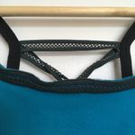 Beyond Yoga  Teal Blue & Black Criss Cross Tank Top Photo 9