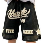 Vintage Bermuda cotton shorts hip hop streetwear Black Size M Photo 0