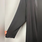 Talbots Vintage  Black Slinky Faux Wrap‎ V-Neck Dress Photo 4