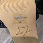 Marc Fisher Black Leather Strappy Ankle Square Toe Heel Shoes 10 Photo 5