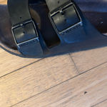 Birkenstock black leather Arizona slide sandals 38 Size 8 Photo 1