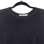 Alexander Wang T by Black Pocket Crewneck Long Sleeve Tee Photo 1