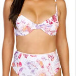 Nanette Lepore  Dahlia High‎ Waist Bikini Bottom Size 8 Photo 0