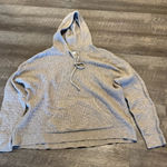 Aerie  Waffle Knit Hooded Tan Sweater Photo 0