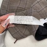 ZARA  Plaid Bustier Top in Brown Glen Check Photo 7