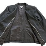 Loft Ann Taylor Petite Blazer Gray Button Front Pockets Career Blazer Size 8P Photo 9