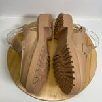 Torrid Women 9.5 WW Beige Sling Back Lug Loafers Gold Hardwear Preppy Chunky Photo 6