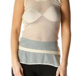 Link Lux Beige Sweater Sheer Tank Top S Photo 6