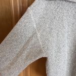 Sweaty Betty Restful Boucle 1/2-Zip Sweatshirt Women's Large Gray White Photo 4