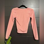 Free People  Intimately Long Sleeve Scoop Neck Ribbed Stretch Top Sz XS/S NWOT Photo 2